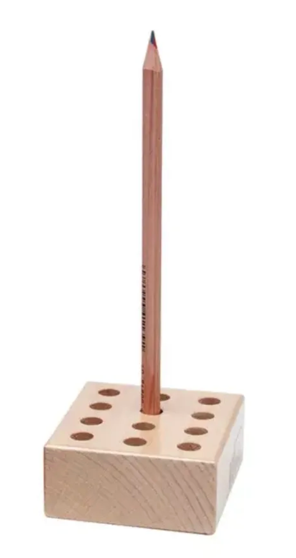 Wooden Pencil Holder for 12 Regular Pencils