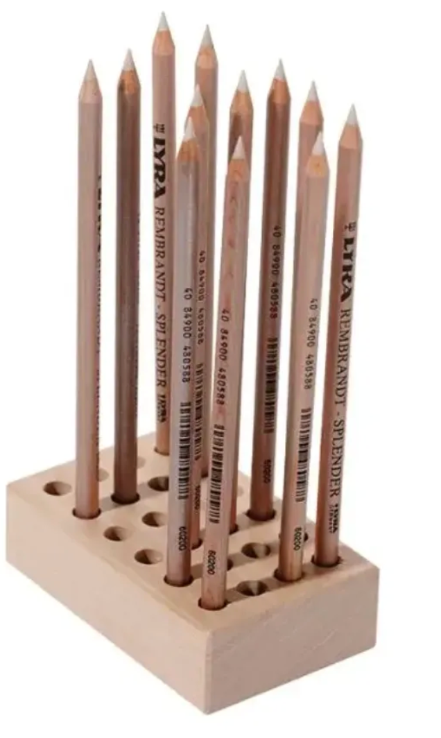 Wooden Pencil Holder for 24 Regular Pencils -20595028