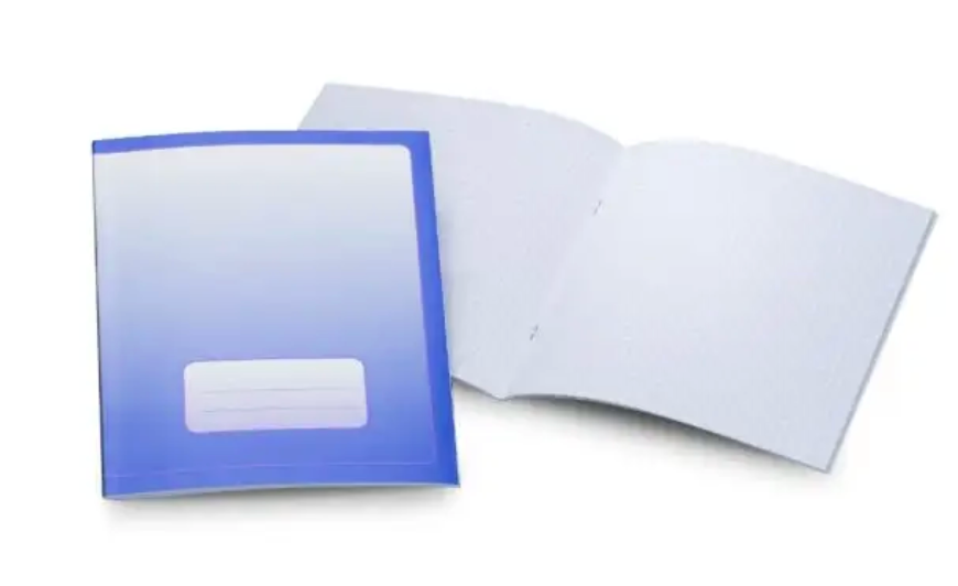 5x5 Exercise Books Small 6.3"x8.3" - small square graph paper-Blue cover