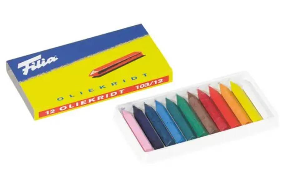 Filia Oil Crayons - 12 assorted colors Art. 20725313