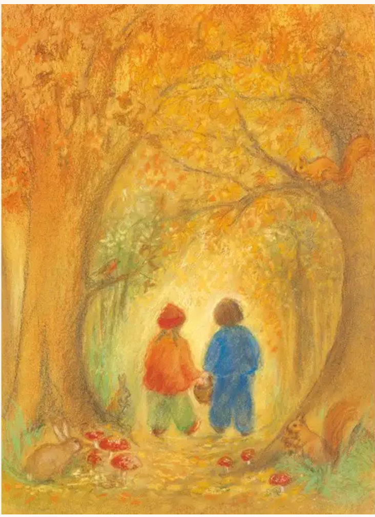 Autumn Forest 1 postcard-95254433