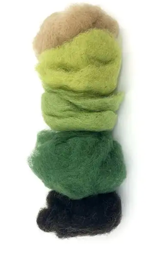 Filges Fairy tale wool 25 gr.- green and brown shades Art. 35325017