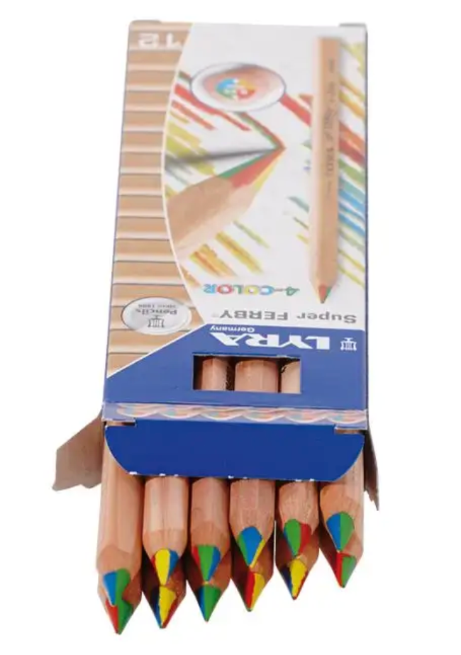 Lyra Super Ferby 4-Color Triangular Pencils - 1 pencil- 20546100