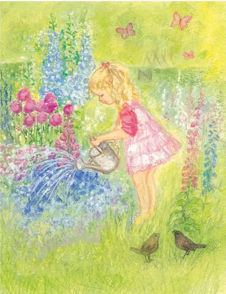 Thirsty Flowers 1 postcard- 95254359