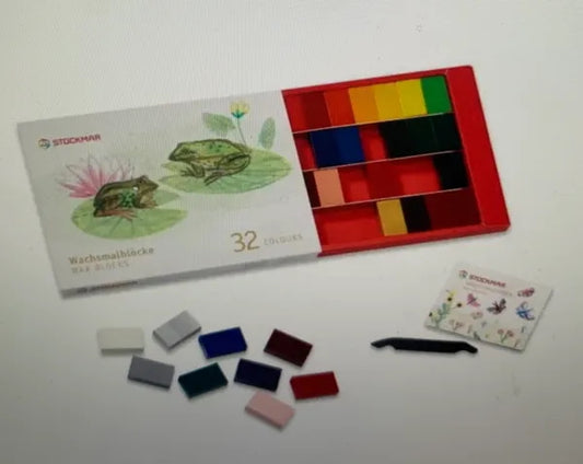 Stockmar Wax Block Crayons Box -32 assorted colors -85035320