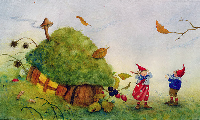 Pippa and Pelle in the Autumn Wind by Daniela Drescher