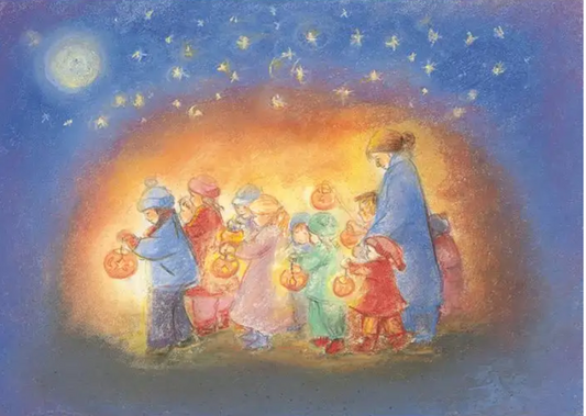 Marjan van Zeyl Postcards - 1 card - St. Martin's Procession-95254346