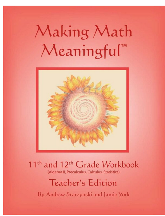 4 pc set Making Math meaningful 11 & 12th grade set by Jamie York