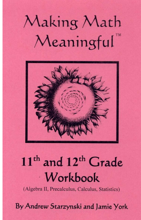 4 pc set Making Math meaningful 11 & 12th grade set by Jamie York