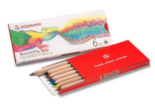 Stockmar Coloured Pencils Triangular Assortment – 6 + 1 Art. 85092707