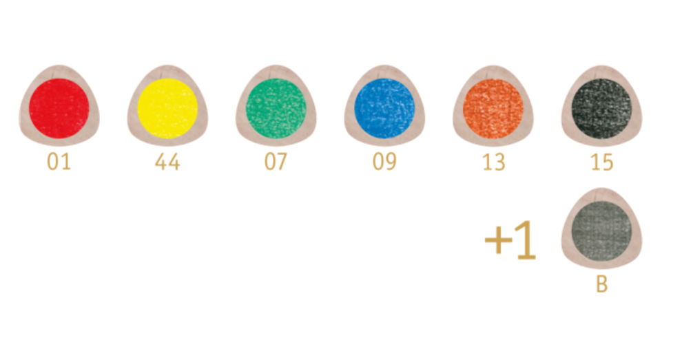 Stockmar Coloured Pencils Triangular Assortment – 6 + 1 Art. 85092707