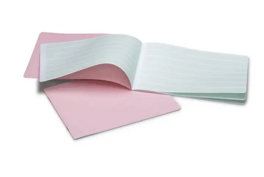 Staple Bd. Handwriting Practice Books - 9-6-9 lines - landscape  - 1 book- Pink-15115004
