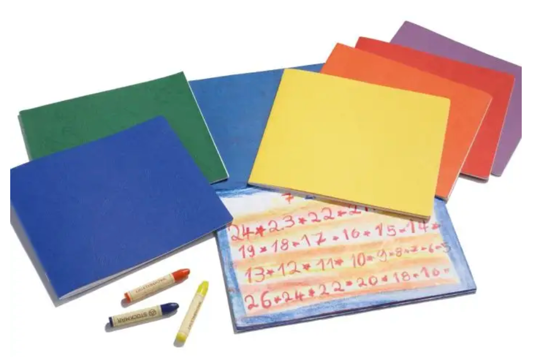 Small Main Lesson Books 9.45"x8.3" - landscape - w/onion skin