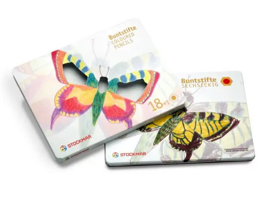 Stockmar Hexagonal Coloured Pencil Set - 18 assorted colors + graphite pencil-85094118