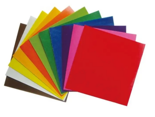 Kite Paper 8.7"x8.7" - 100 sheet block - 11 Standard Colors Art. 10135925