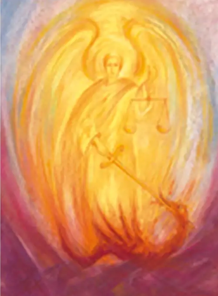 Michael and the Dragon 1 postcard-95254461