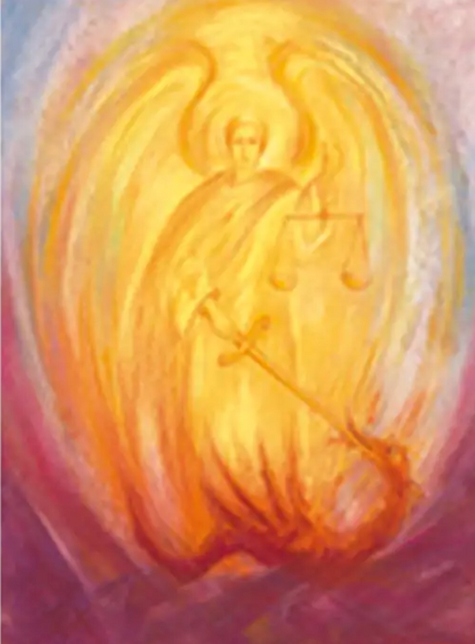 Michael and the Dragon 1 postcard-95254461