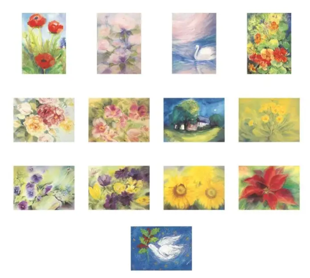 Big Flowers Assortment - 10 cards-95305045