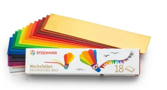 Stockmar Decorating Wax Narrow Box - 18 assorted colors Art. 85063100