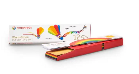Stockmar Decorating Wax Narrow Box - 12 assorted colors Art. 85063000