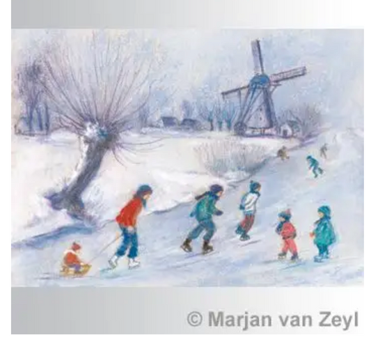 Ice Skating card 1 pc. -95254449