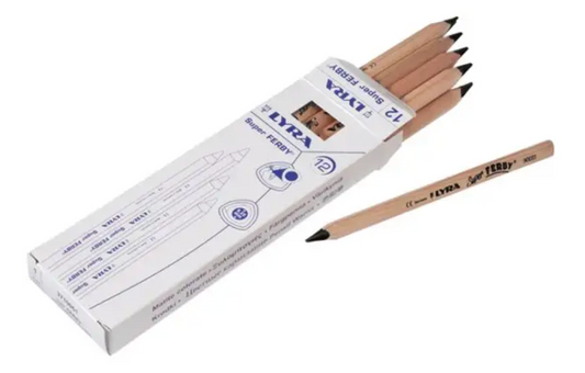 Lyra Ferby Short Triangular Unlacquered - Graphite HB - 1 pencil- 20545810