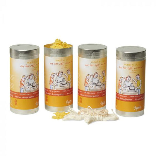 Dipam Dipping Sets ZDK - beeswax pellets, wick, dipping tin