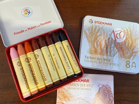 Stockmar Colours of the World Stick Crayons - 8 assorted colors-85032200