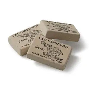 Eraser Soft for Lead & Graphite Pencils - 3 erasers-Art. 20592005