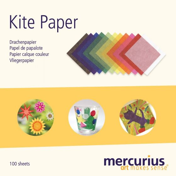 Retail Kite Paper 6"x6" - 100 sheet block - 11 Standard Colors