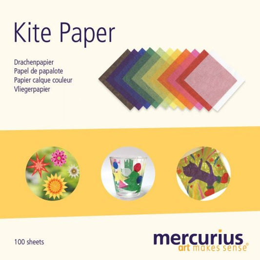 Retail Kite Paper 6"x6" - 100 sheet block - 11 Standard Colors