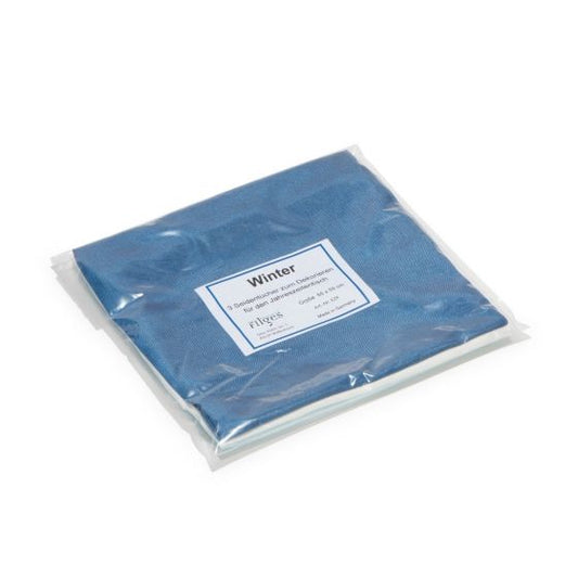 Filges Seasonal Plant-dyed Wool Cloth Set - 25.6" x 25.6" - Winter -35348620